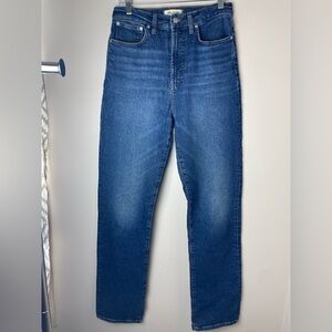 Madewell 90s Straight Jeans Women’s Size 28 Tall Medium Wash High Rise